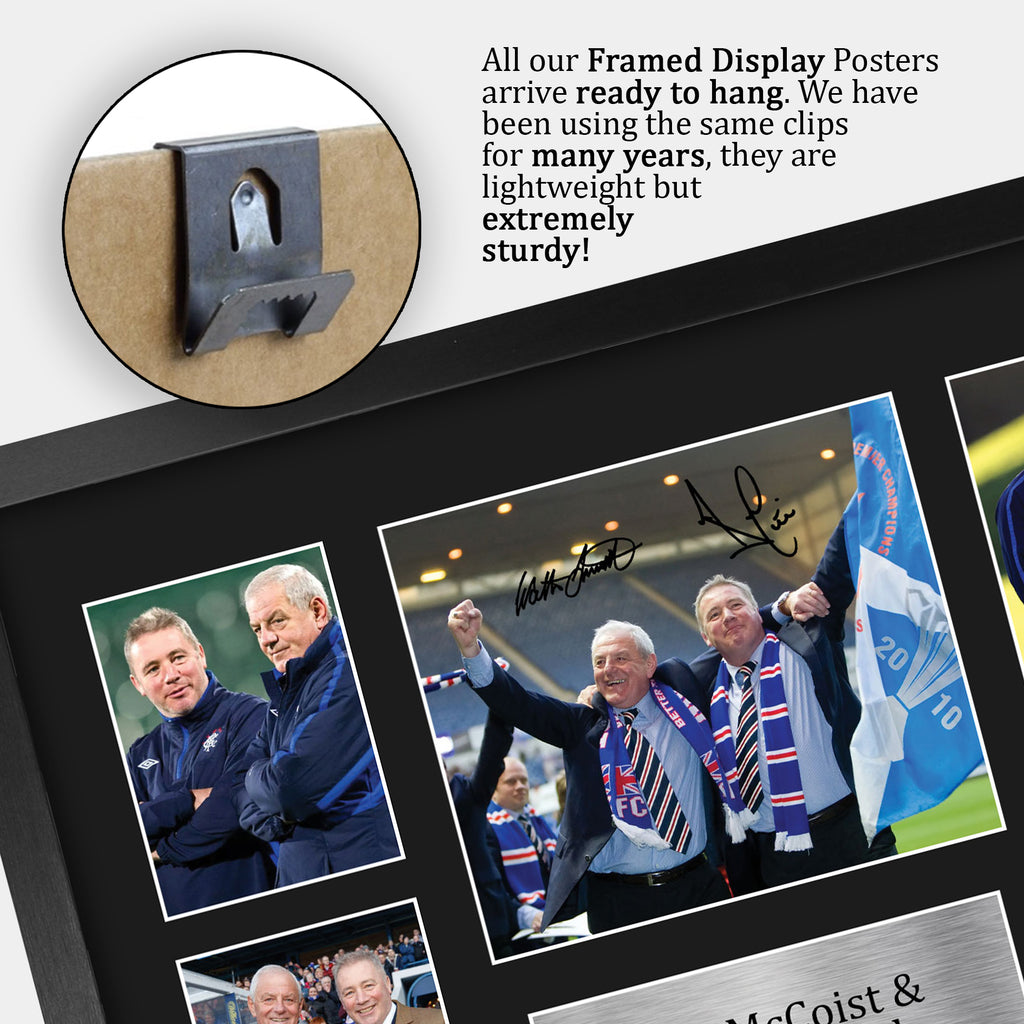 Walter Smith & Ally McCoist Rangers A3 framed print, view 5