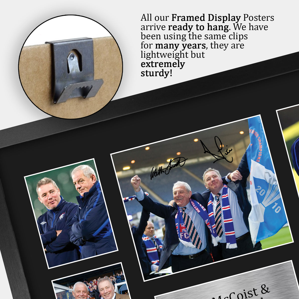 Walter Smith & Ally McCoist Gers A3 framed print, view 5