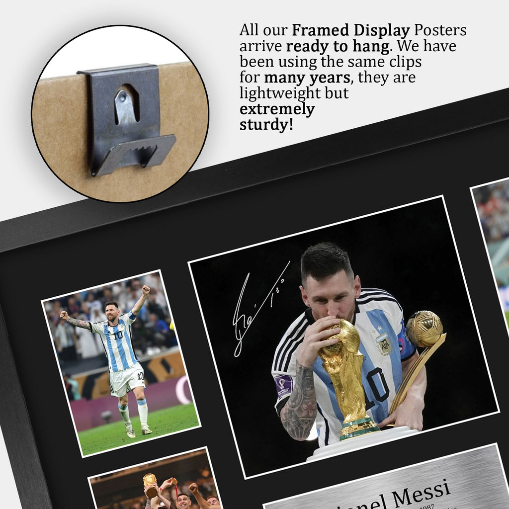 Lionel Messi Argentina A3 framed print, view 5