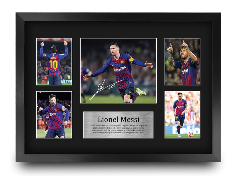 Lionel Messi Barcelona A3 Framed Print