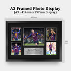 Lionel Messi Barcelona A3 framed print, view 2