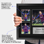Lionel Messi Barcelona A3 framed print, view 3