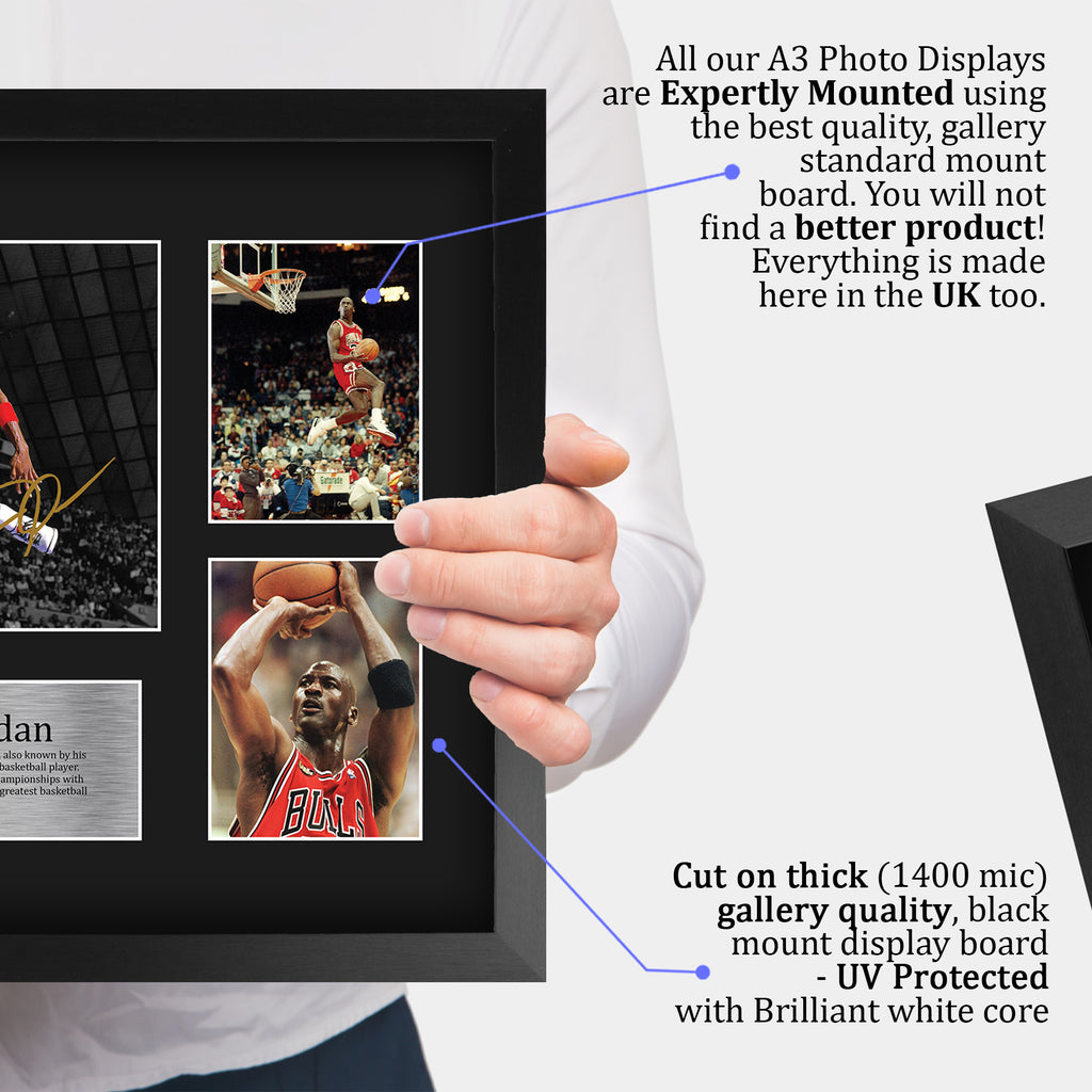 Michael Jordan Gift A3 framed print, view 4