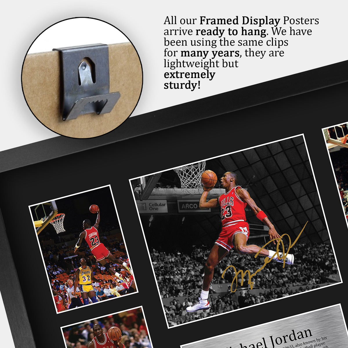 Michael Jordan Gift A3 framed print, view 5