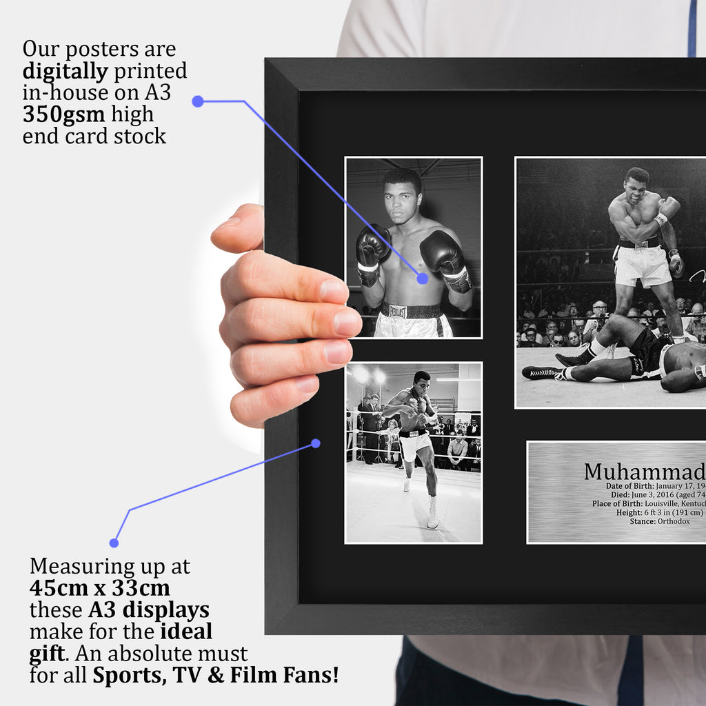 Muhammad Ali A3 framed print, view 3