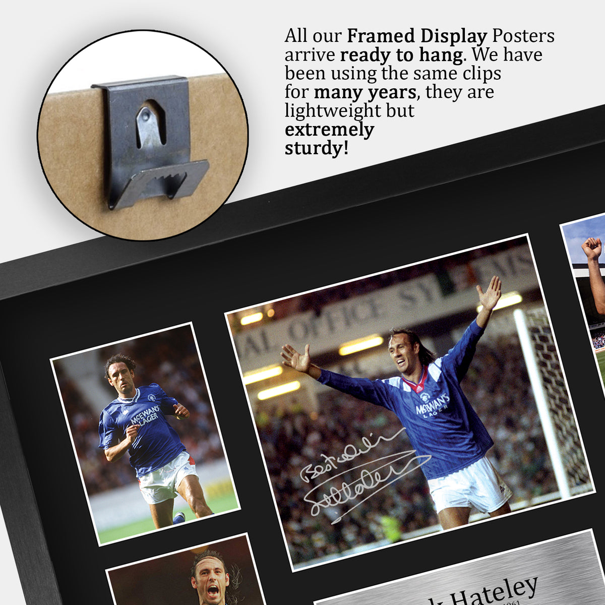 Mark Hateley A3 framed print, view 5