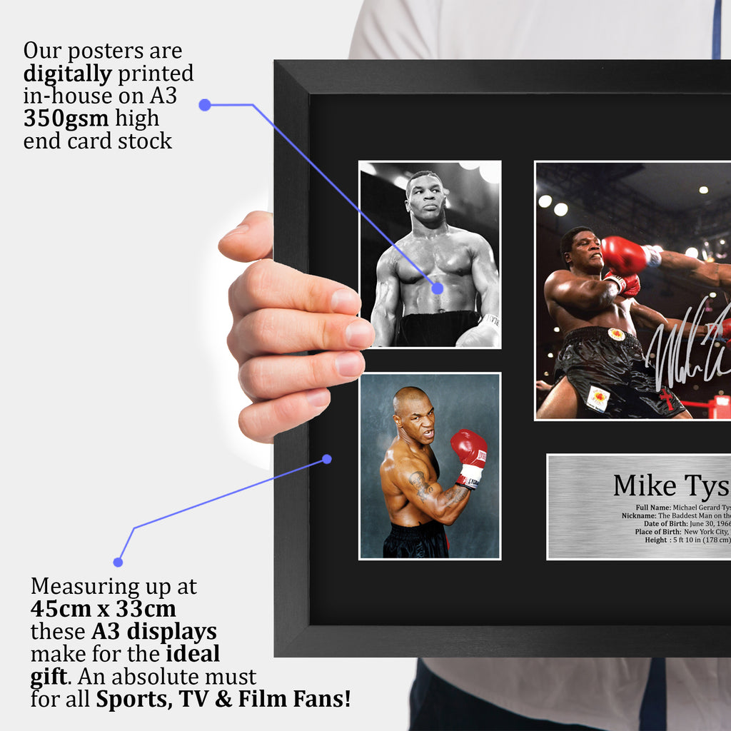 Mike Tyson A3 framed print, view 3