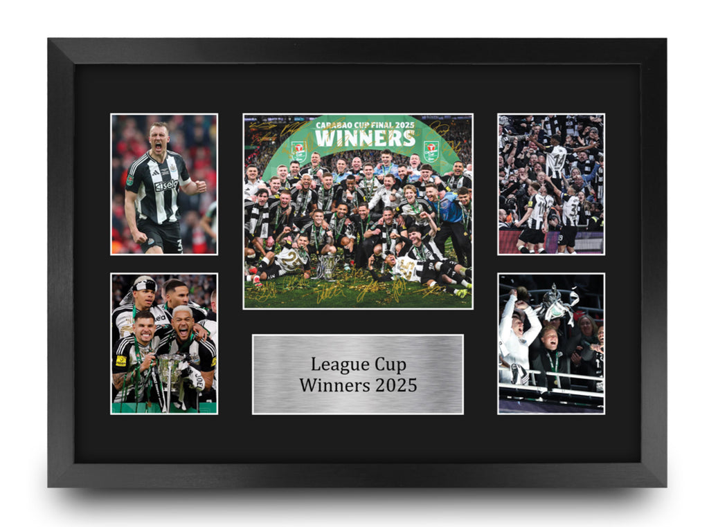 Magpies Caraboa Cup Winners 2025 A3 framed print
