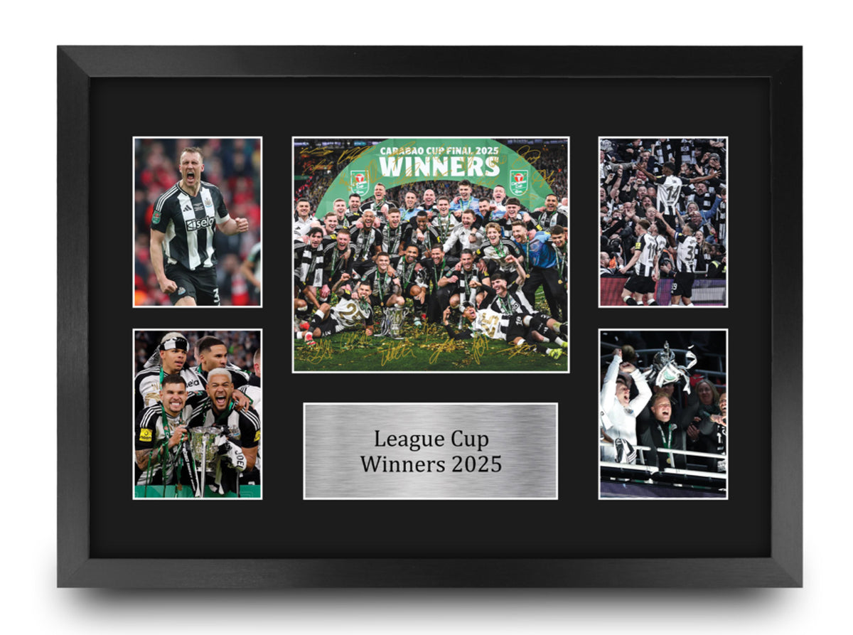 Magpies Caraboa Cup Winners 2025 A3 framed print