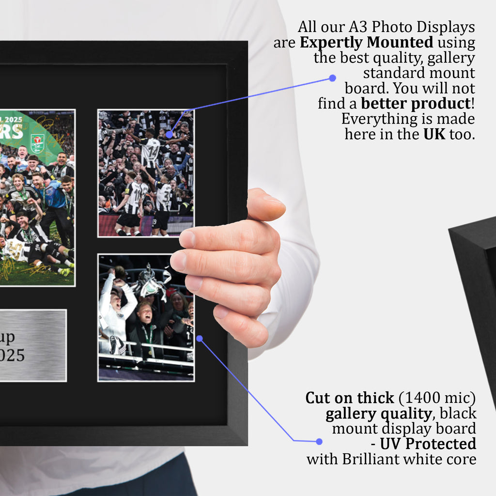 Magpies Caraboa Cup Winners 2025 A3 framed print, view 4
