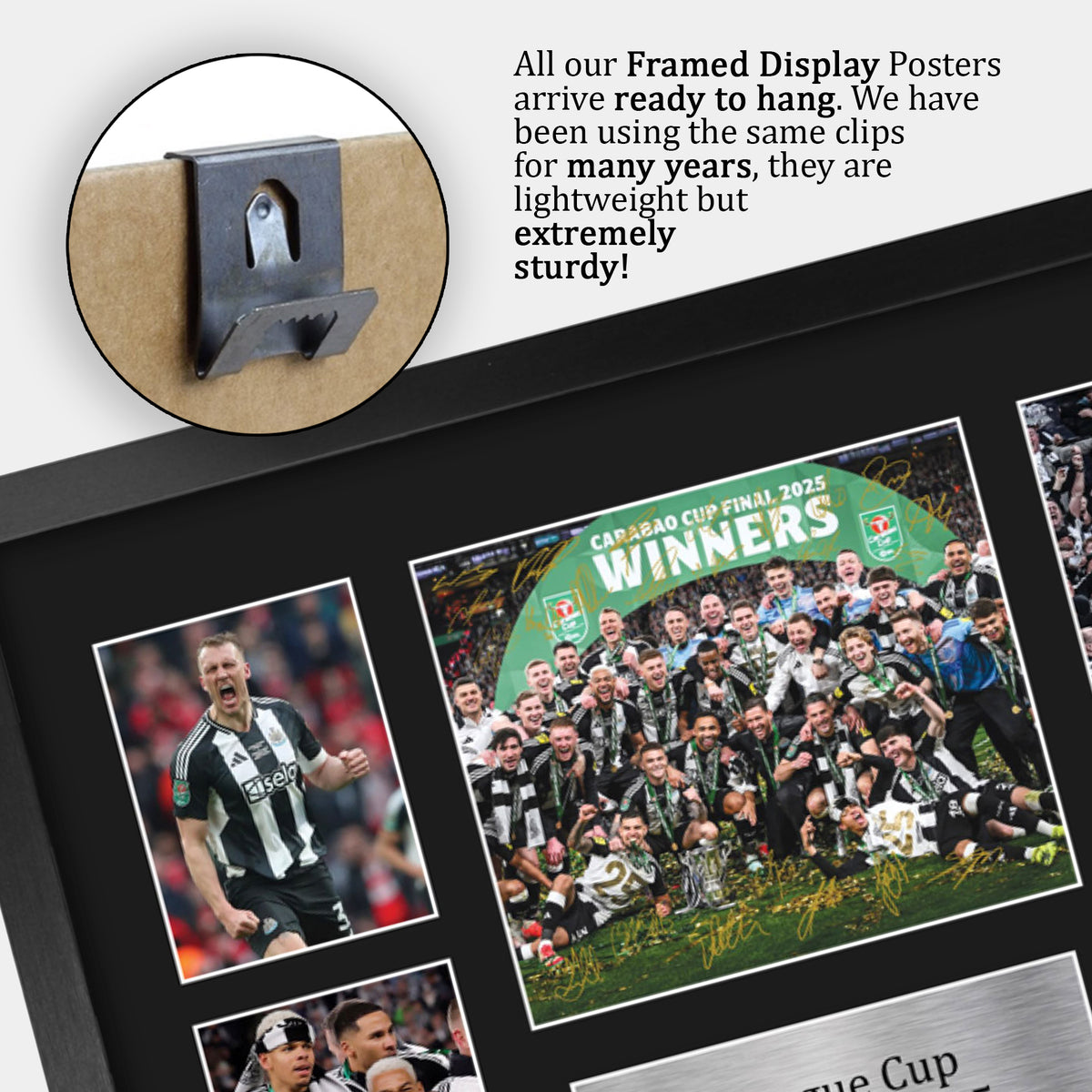 Magpies Caraboa Cup Winners 2025 A3 framed print, view 5