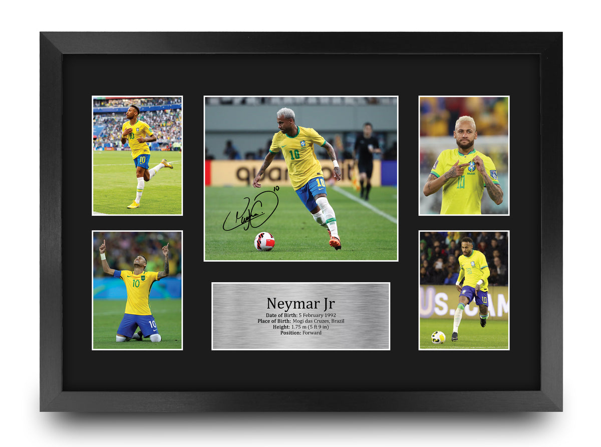 Neymar Jr Brazil A3 framed print