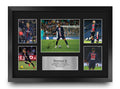 Neymar Jr Paris Blue and Reds A3 framed print