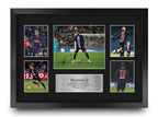 Neymar Jr Paris Blue and Reds A3 framed print