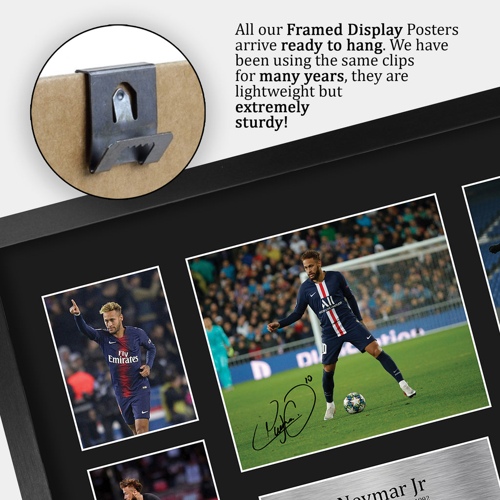 Neymar Jr Paris Blue and Reds A3 framed print, view 5