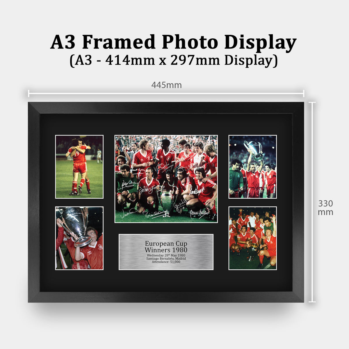 Nottingham 1980 A3 framed print, view 2