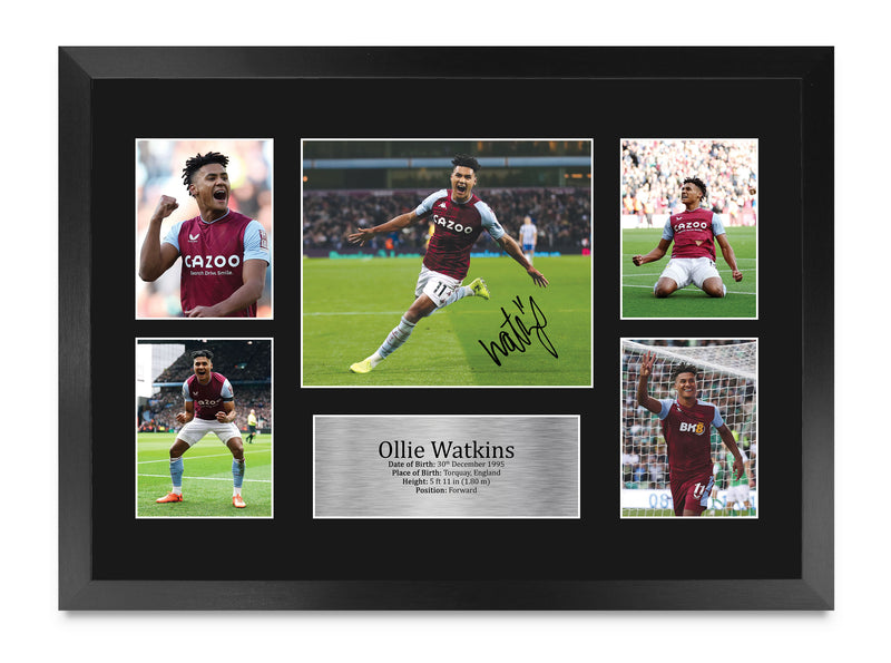 Ollie Watkins Villans A3 Framed Print