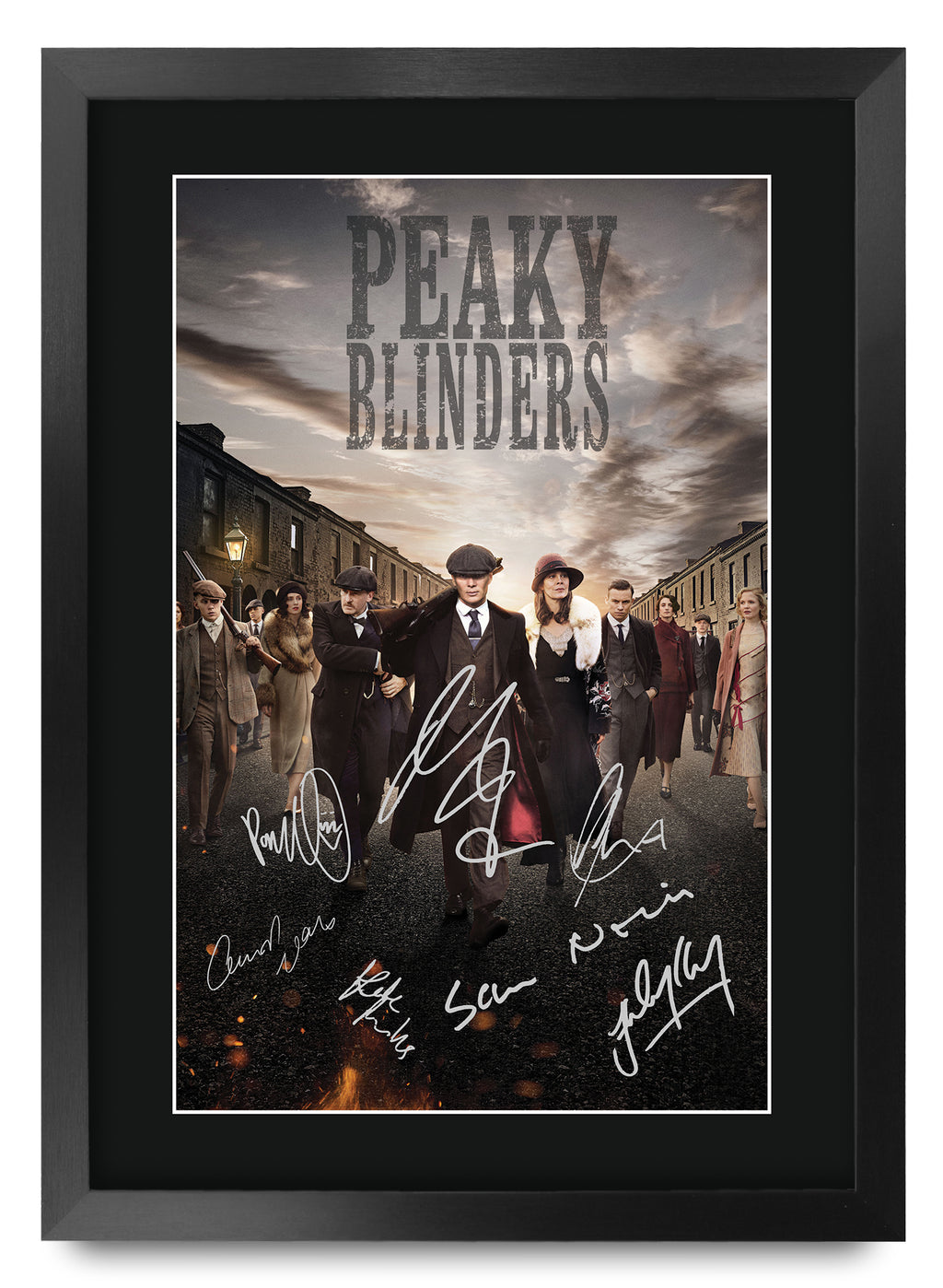 Peaky Blinders TV Series Poster The Cast A3 framed print