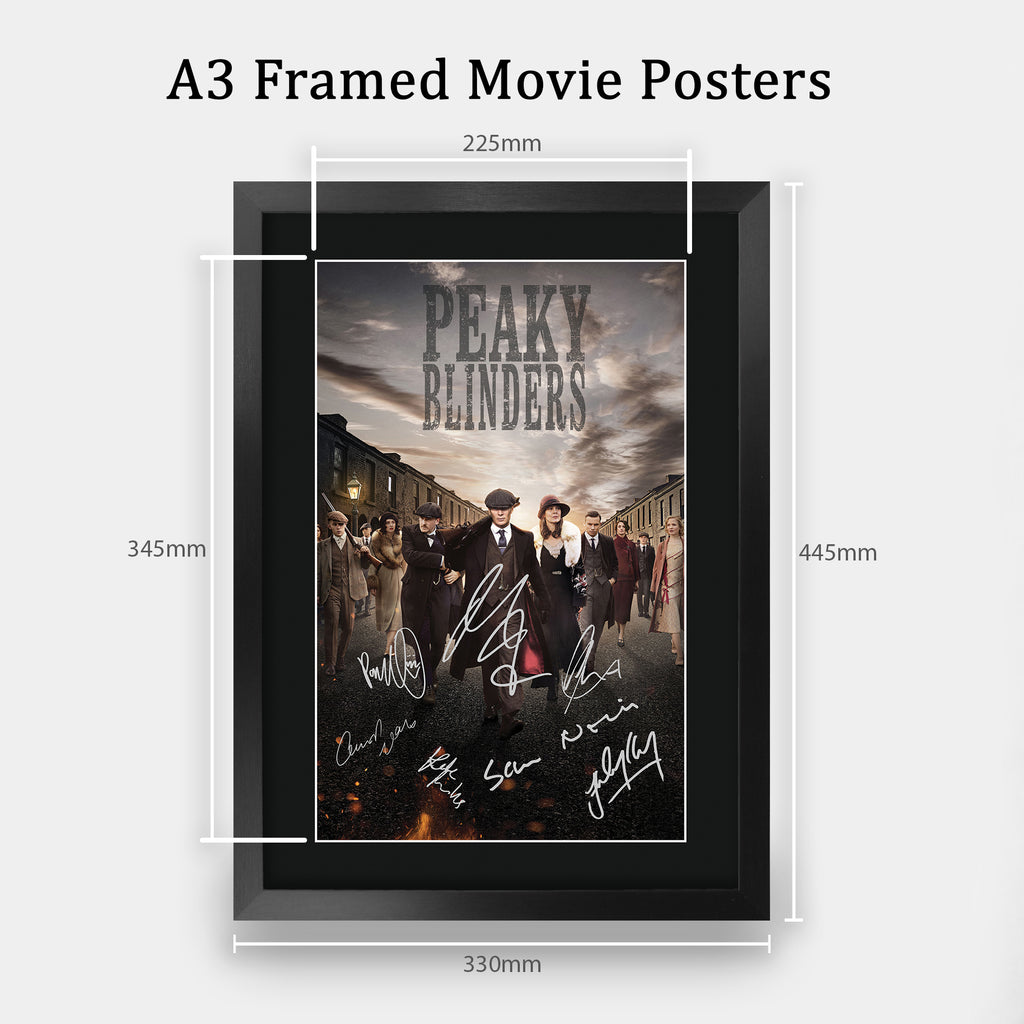 Peaky Blinders TV Series Poster The Cast A3 framed print, view 2