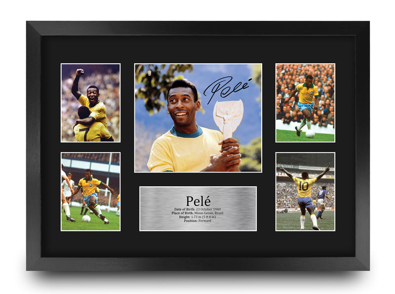 Pele Brazil A3 Framed Print