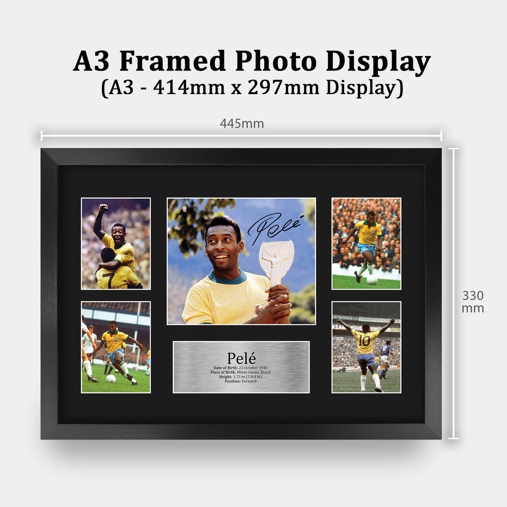 Pele Brazil A3 framed print, view 2