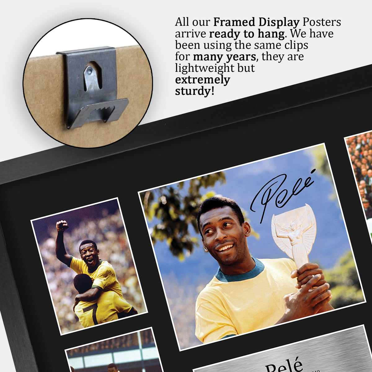Pele Brazil A3 framed print, view 5
