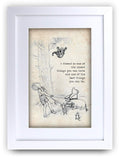Winnie the Pooh Nicest Best Friend A3 framed print