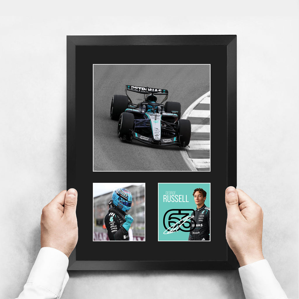 George Russell Mercedes A3 framed print, view 3