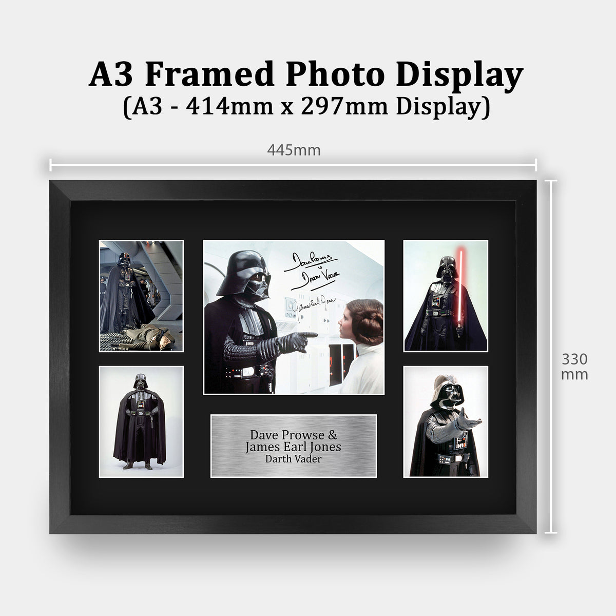 Dave Prowse & James Earl Jones A3 framed print, view 2