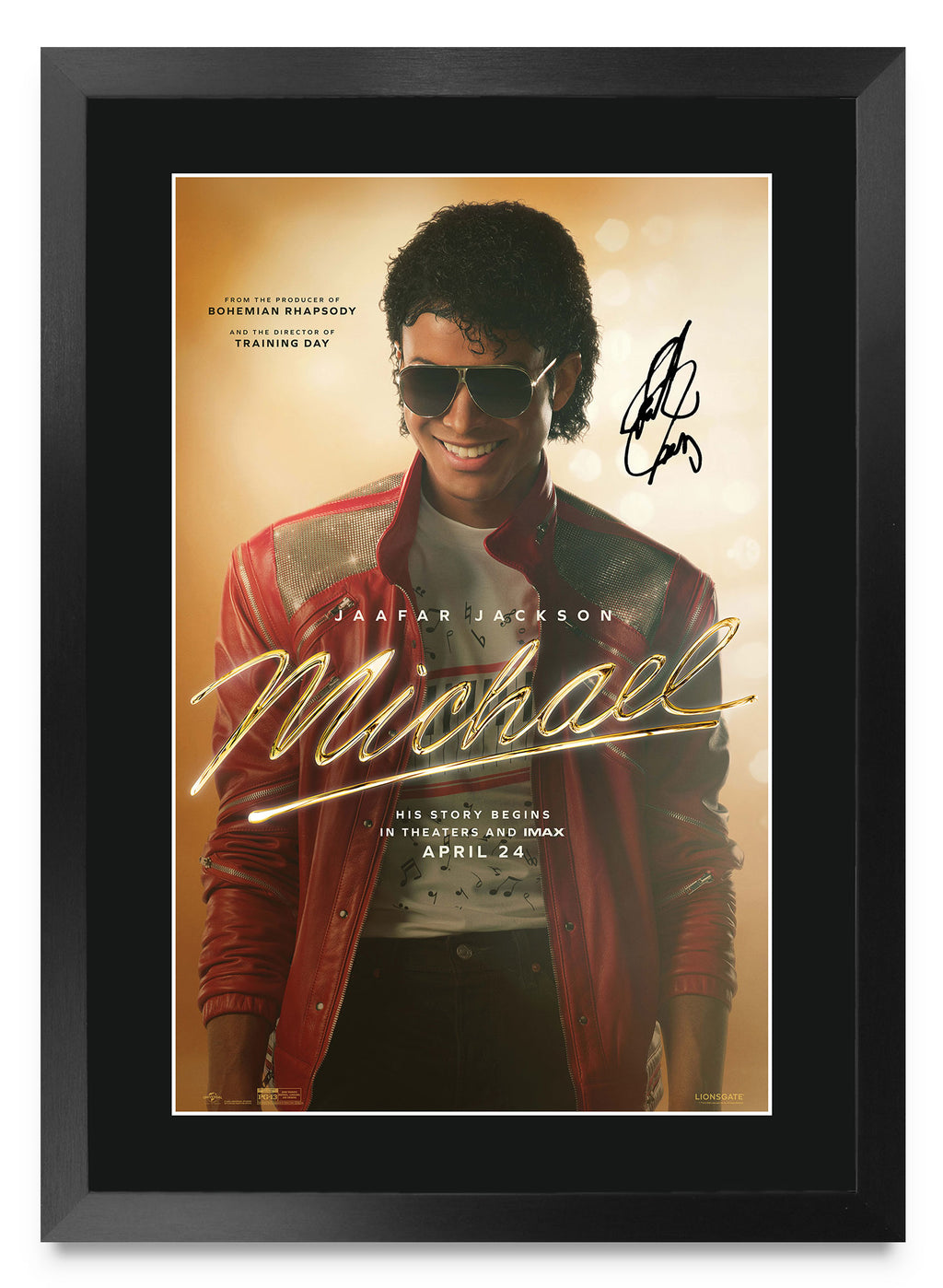 Michael 2026 Jaafar Jackson A3 framed print