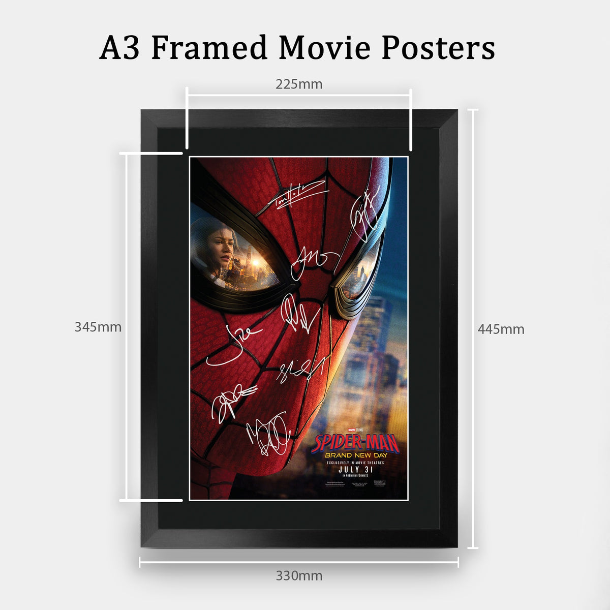 Spider-Man Brand New Day 2026 Poster Framed A3 Print Film Memorabilia A3 framed print, view 2
