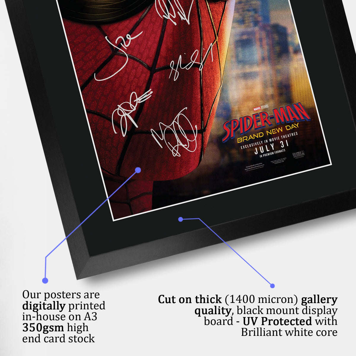 Spider-Man Brand New Day 2026 Poster Framed A3 Print Film Memorabilia A3 framed print, view 4