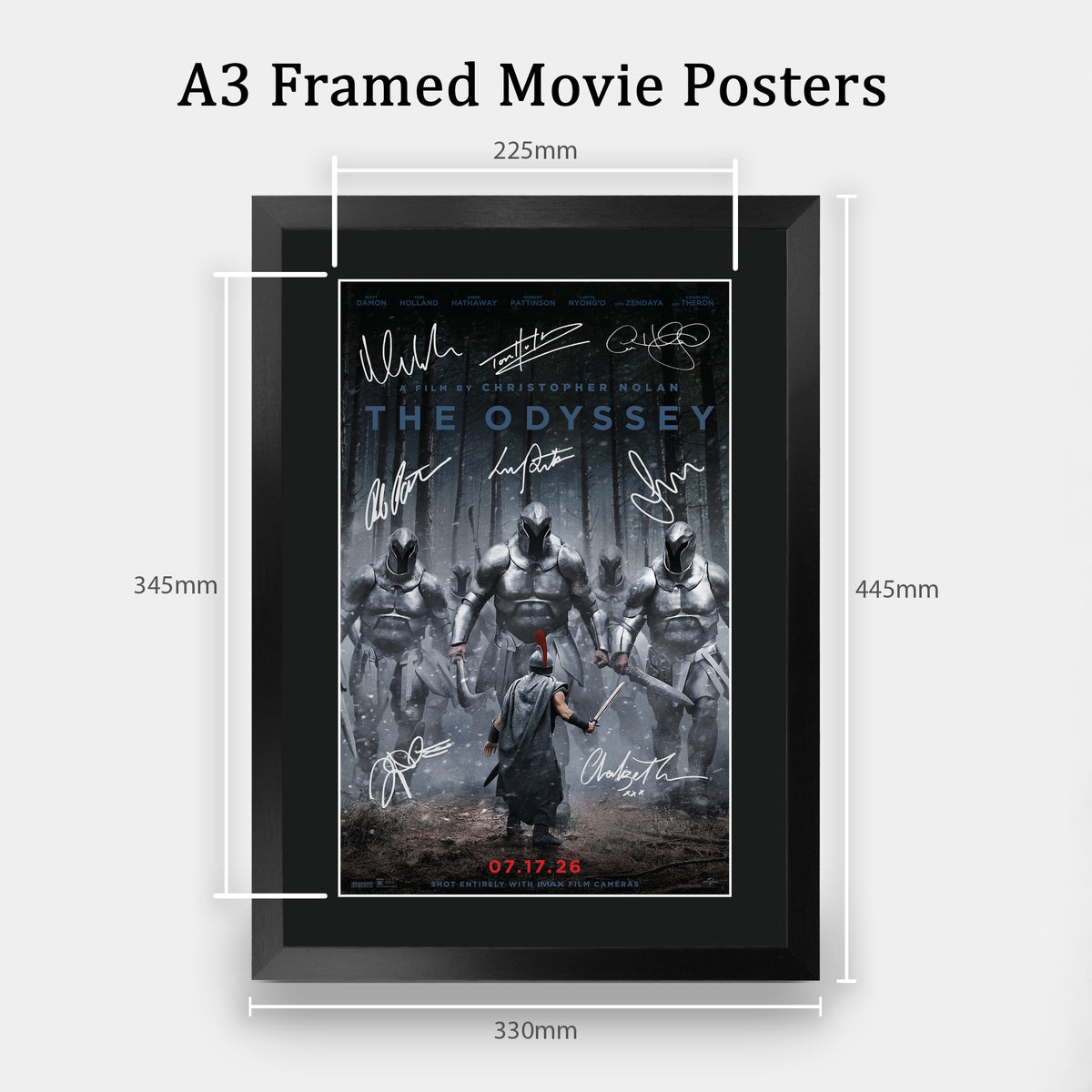 The Odyssey 2026 A3 Framed Movie A3 framed print, view 2