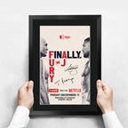 Anthony Joshua vs Tyson Fury A3 framed print, view 3