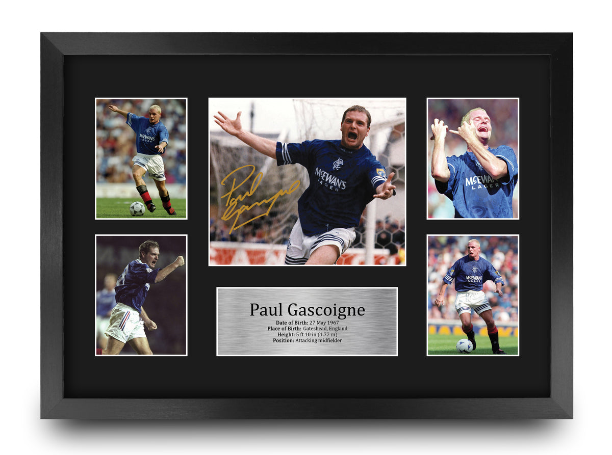Paul Gascoigne Gers A3 framed print
