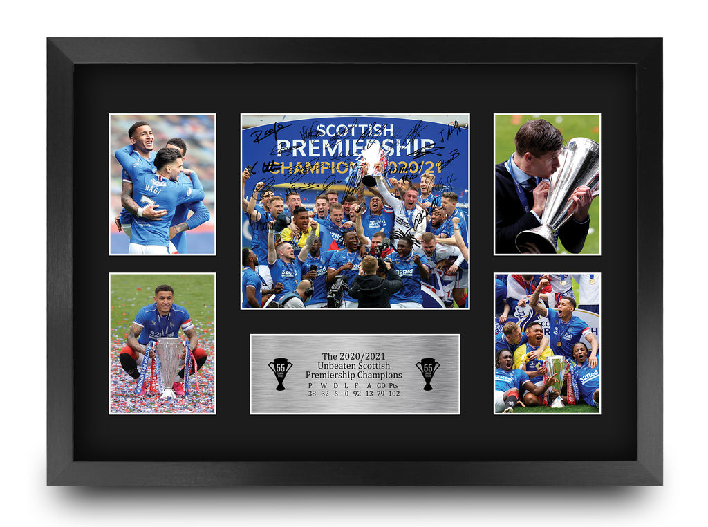 Glasgow Rangers 55th Time Scottish Champions A3 framed print