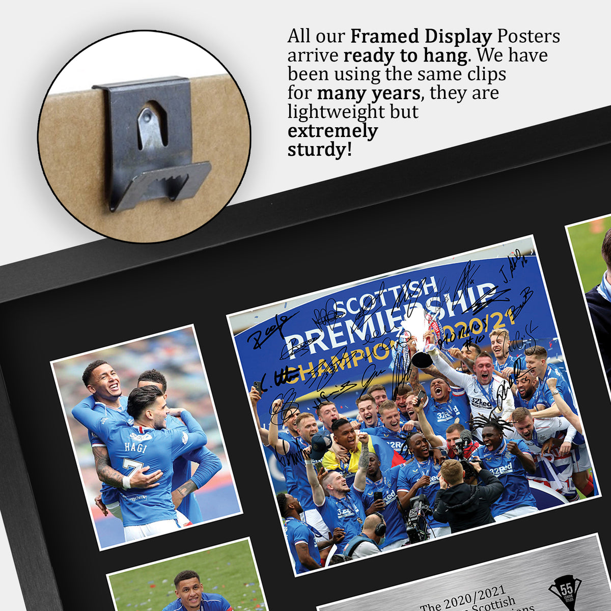 Gers 55th Time Scottish Champions A3 framed print, view 5