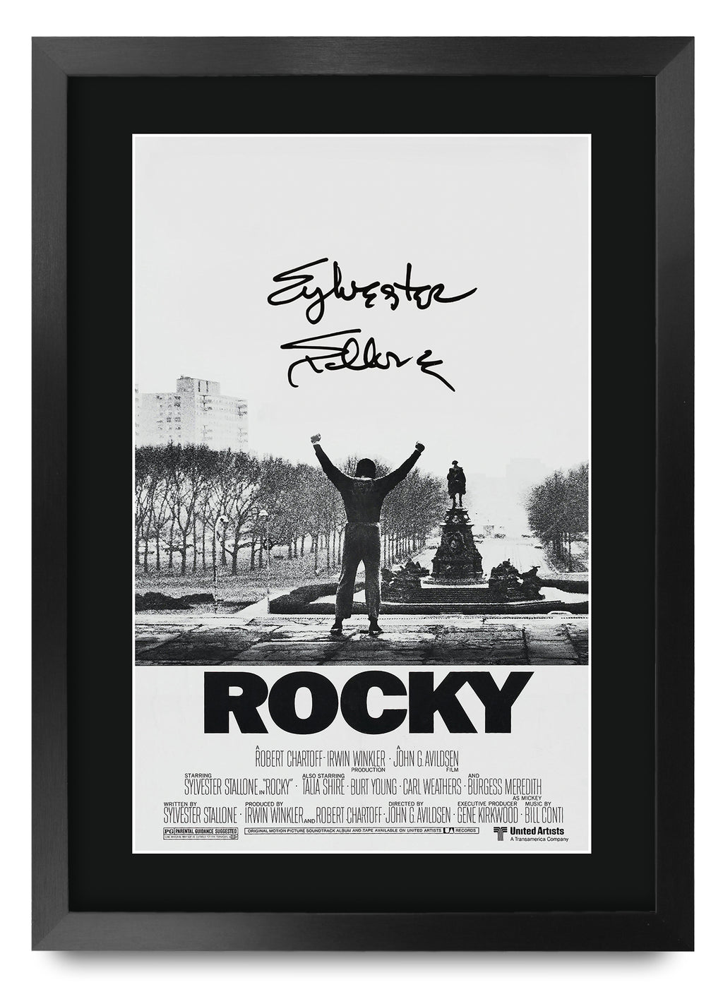 Rocky Movie Poster Sylvester Stallone A3 framed print