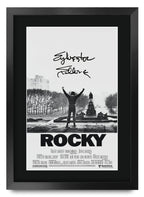 Rocky Movie Poster Sylvester Stallone A3 framed print