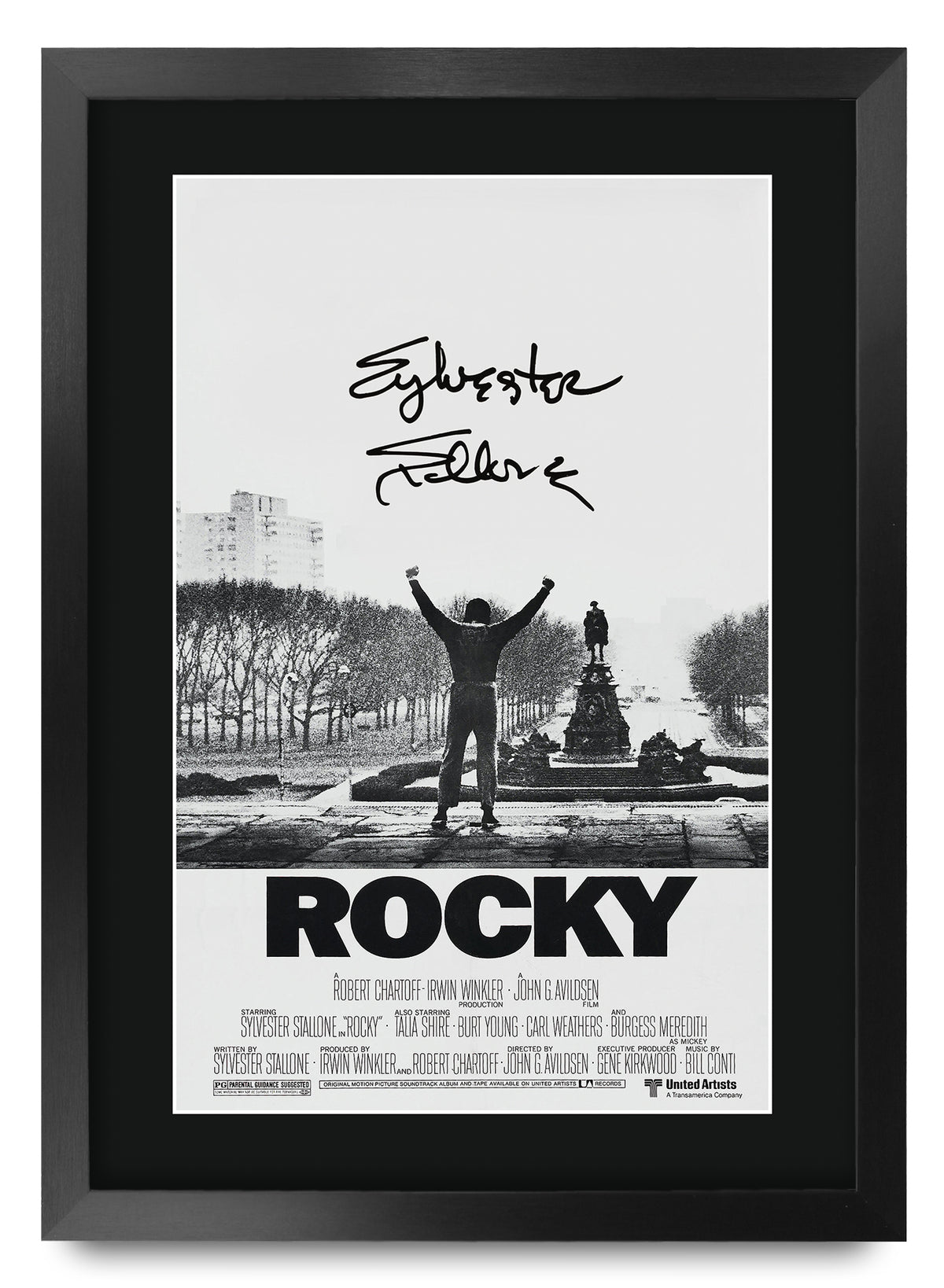 Rocky Movie Poster Sylvester Stallone A3 framed print