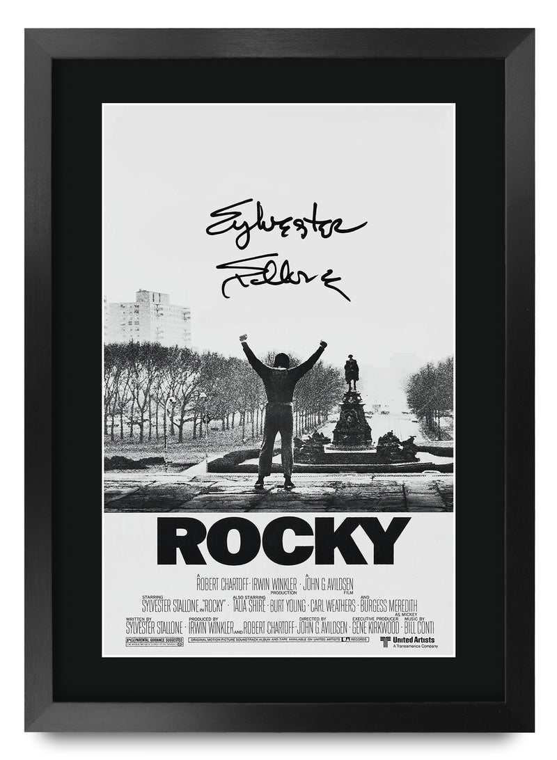 Rocky Movie Poster Sylvester Stallone A3 Framed Print