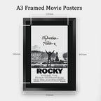 Rocky Movie Poster Sylvester Stallone A3 framed print, view 2