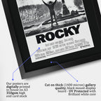 Rocky Movie Poster Sylvester Stallone A3 framed print, view 4