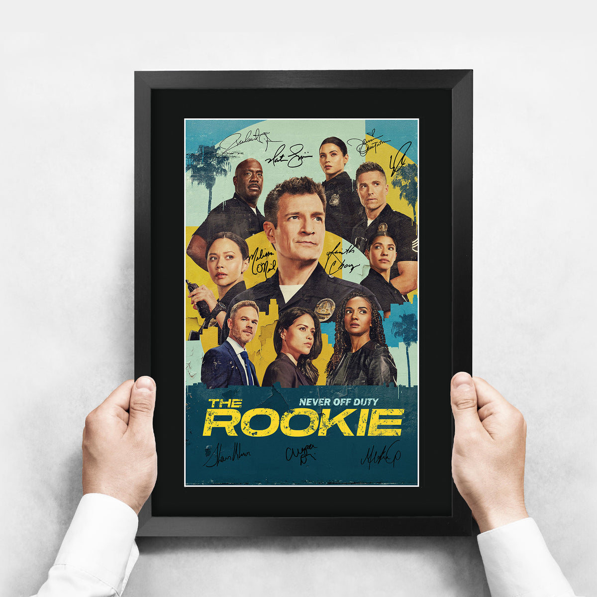 The Rookie (2018) Nathan Fillion A3 framed print, view 3