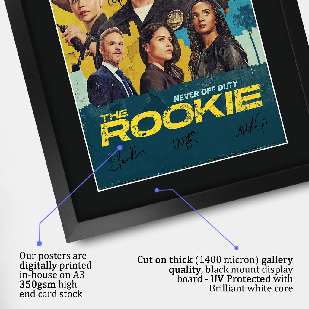 The Rookie (2018) Nathan Fillion A3 framed print, view 4