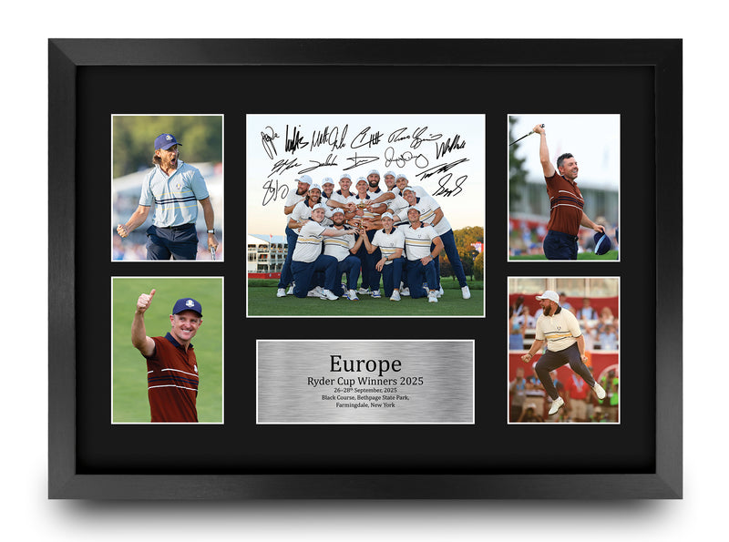 Europe Ryder Cup Winners 2025 A3 Framed Print