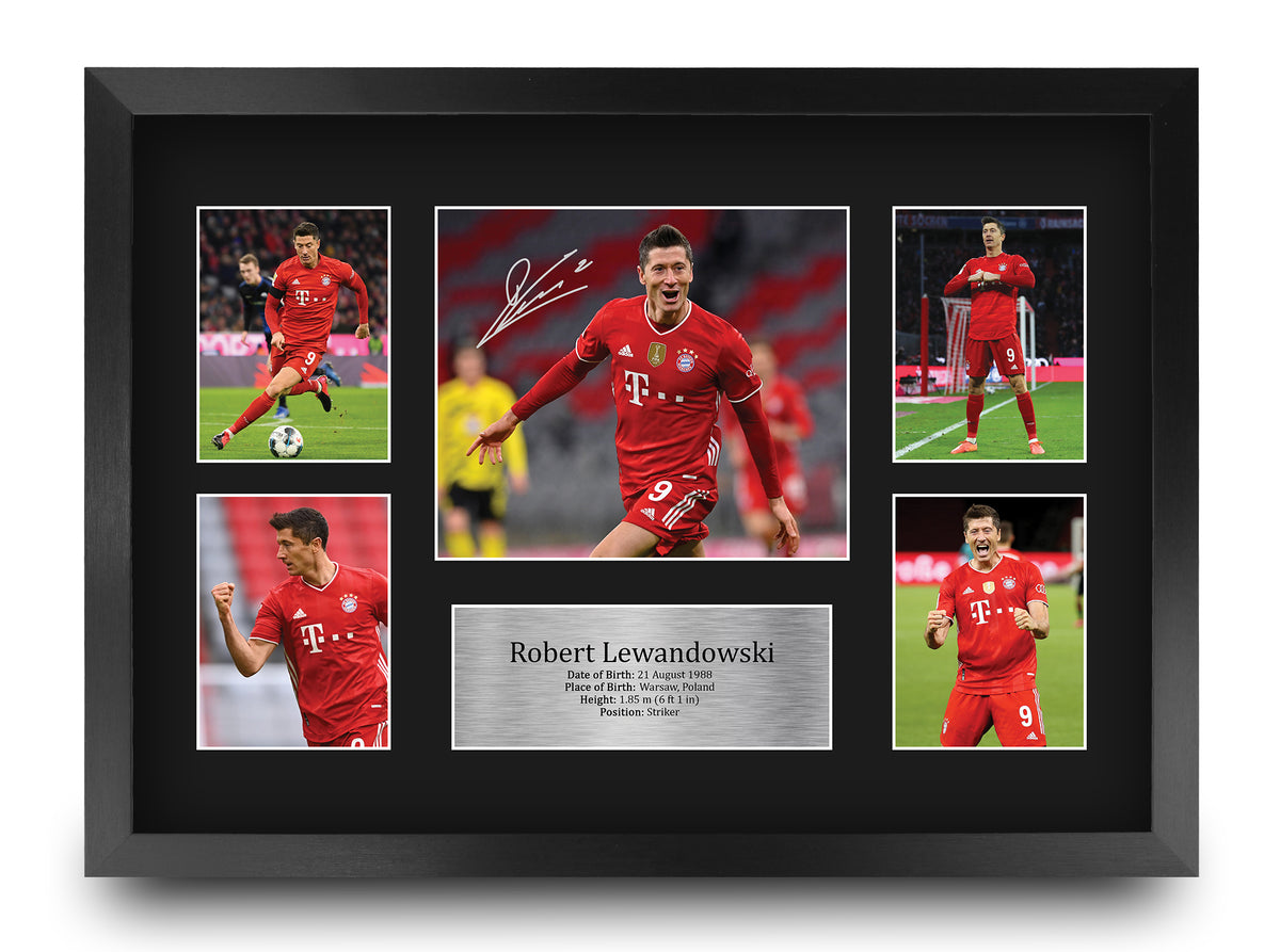 Robert Lewandowski A3 framed print