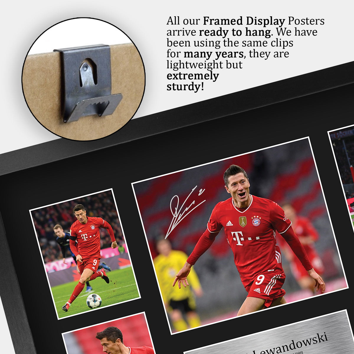 Robert Lewandowski A3 framed print, view 5