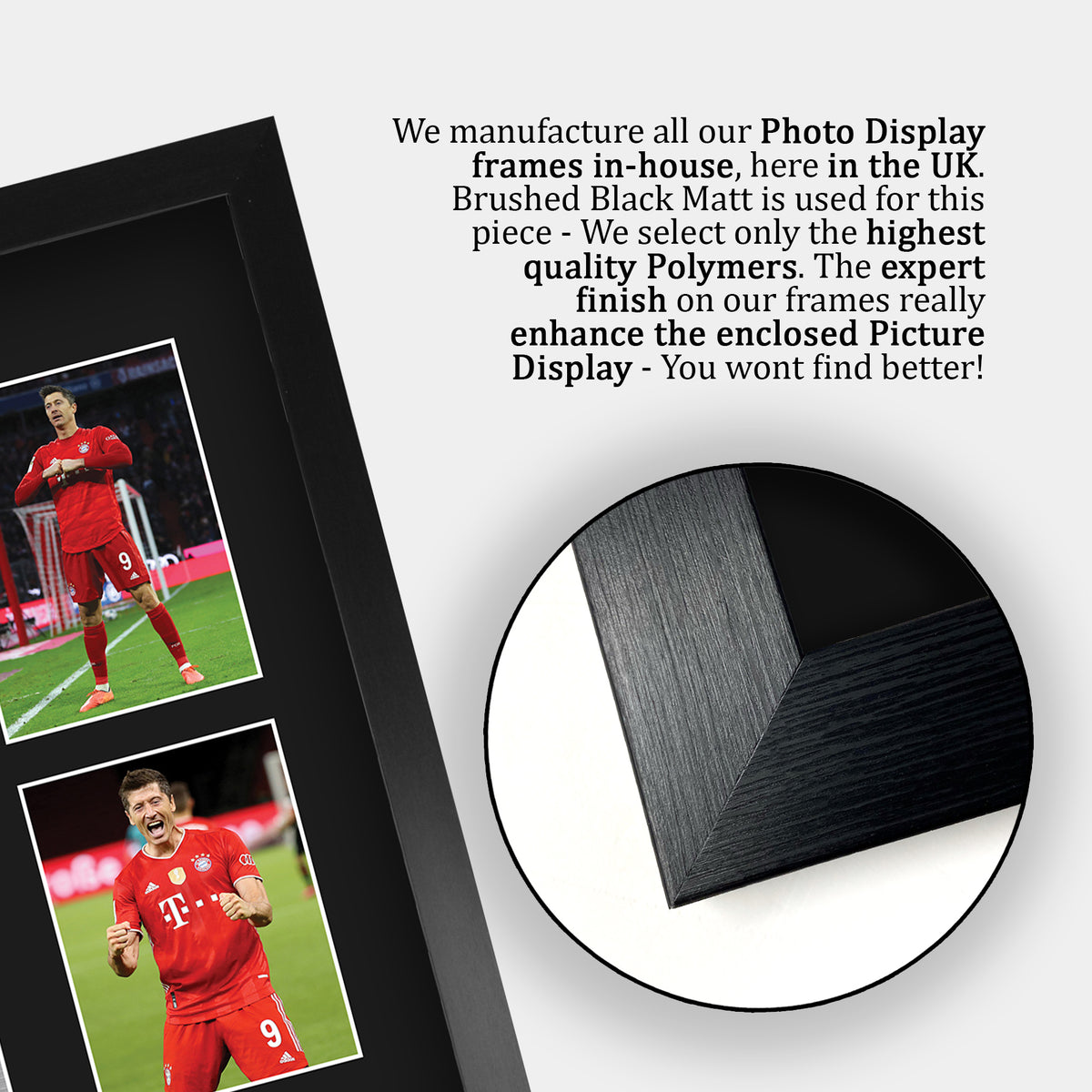Robert Lewandowski A3 framed print, view 6