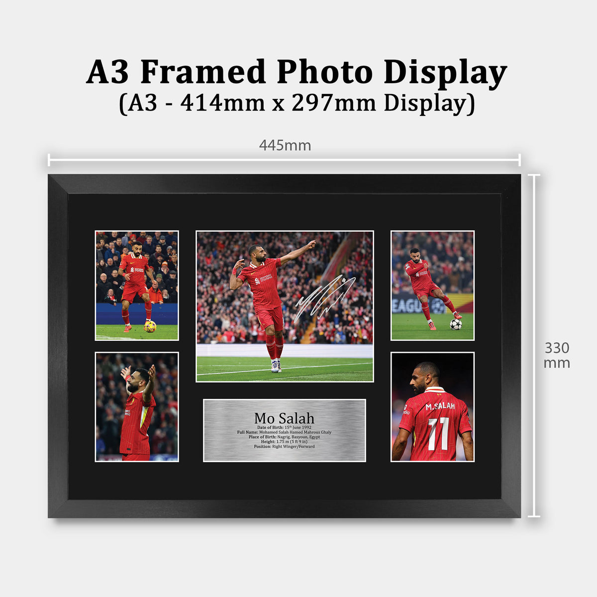 Mohamed Mo Salah A3 framed print, view 2